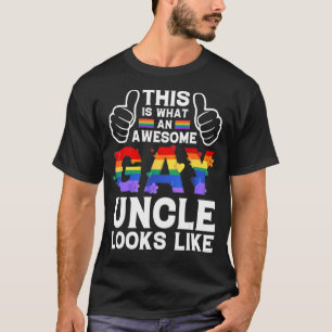 T-shirt C'Est Ce Qu'Un Oncle Gay Ressemble À Lgbtq Pride M