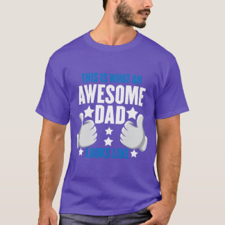 T-SHIRT C'EST CE QU'UN PAPA INCONTOURNABLE RESSEMBLE À DAD