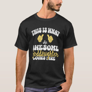 T-shirt C'est ce qu'une Godgirl géniale ressemble à Dieu