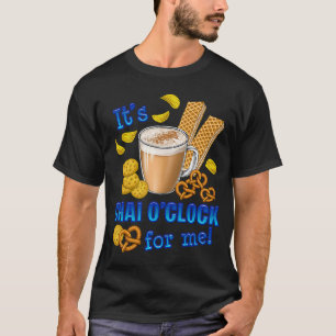 T-shirt C'Est Chai O Horloge Café Boisson De Thé