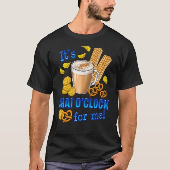T-shirt C'Est Chai O Horloge Drôle Café Boisson De Thé (Devant)