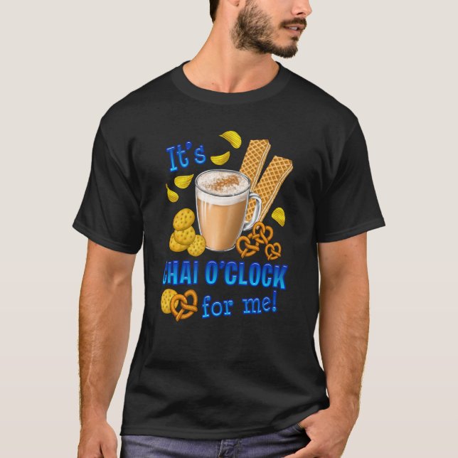 T-shirt C'Est Chai O Horloge Drôle Café Boisson De Thé (Devant)