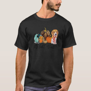 T-shirt C'est Chute Y'all Beagle Chien Leopard Citrouille