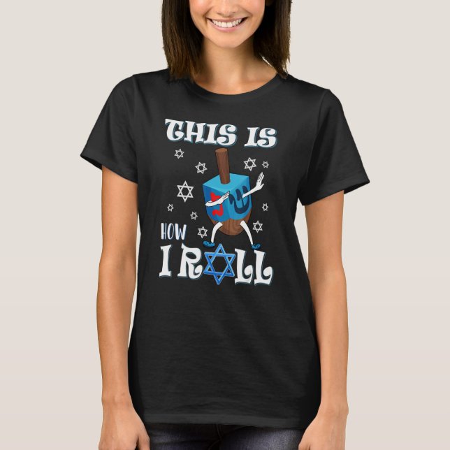 T-shirt C'Est Comme Ça Que J'Arrive Hanoukka Chanukkah Dre (Devant)