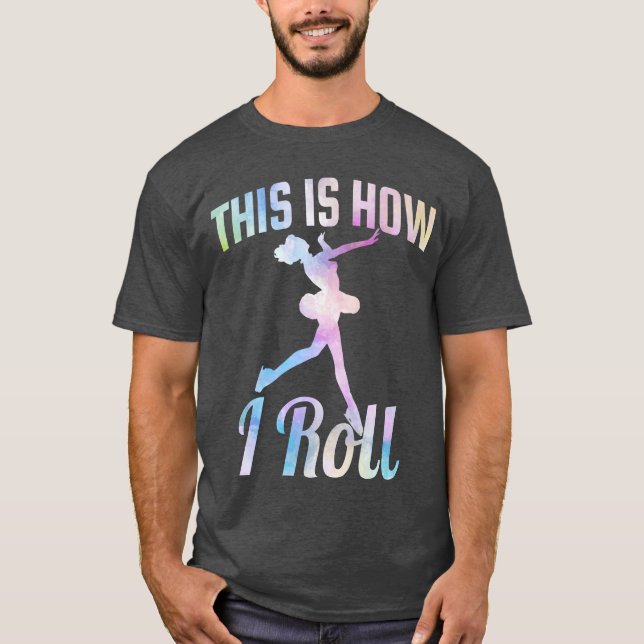 T-shirt C'est comme ça que je fais du patin à glace (Devant)