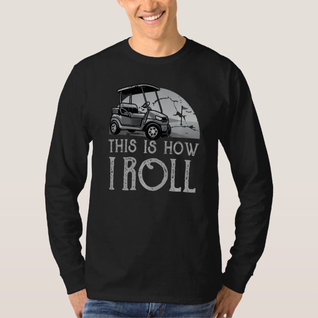 T-shirt C'Est Comme Ça Que Je Passe Le Panier De Golf Prem (Devant)