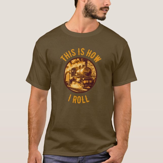 T-shirt C'Est Comme Ça Que Je Passe Les Voyageurs De Train (Devant)