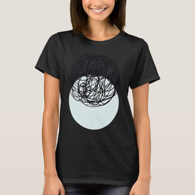 T-shirt C'est comme ça que je pense tenue Abstraite Illust (Devant)
