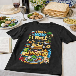 T-shirt C'est comme ça que je roule à Pâque Tapis de matzo