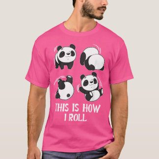 T-shirt C'Est Comme Ça Que Je Roule Baby Panda