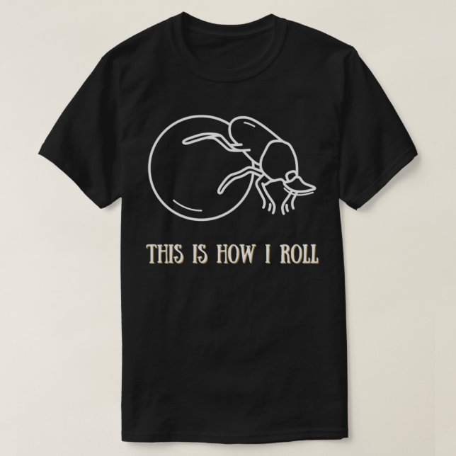 T-shirt C'Est Comme Ça Que Je Roule Le Bousier (Design devant)