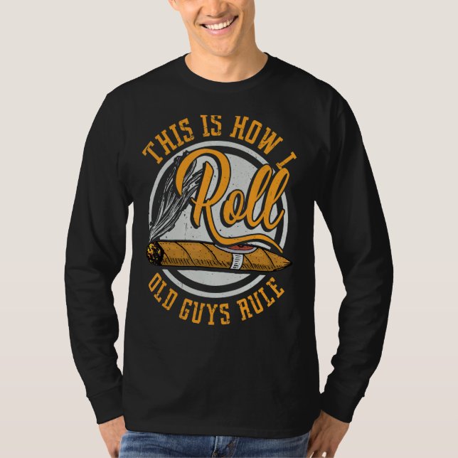 T-shirt C'Est Comme Ça Que Je Roule Le Cigar Fumé Gormet E (Devant)