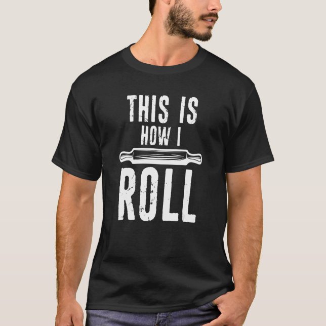 T-shirt C'Est Comme Ça Que Je Roule Le Pin Rolling Distres (Devant)