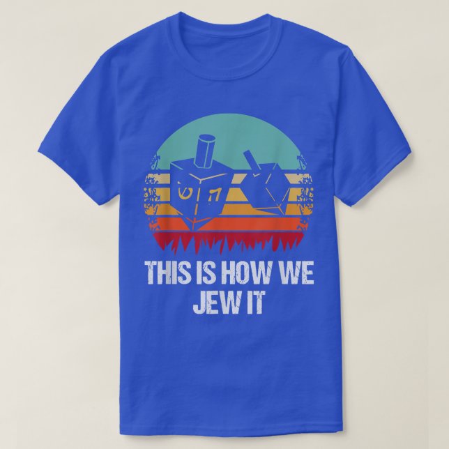 T-shirt C'Est Comme Ça Que L'On Juge Hanoukka Juif Chanouk (Design devant)
