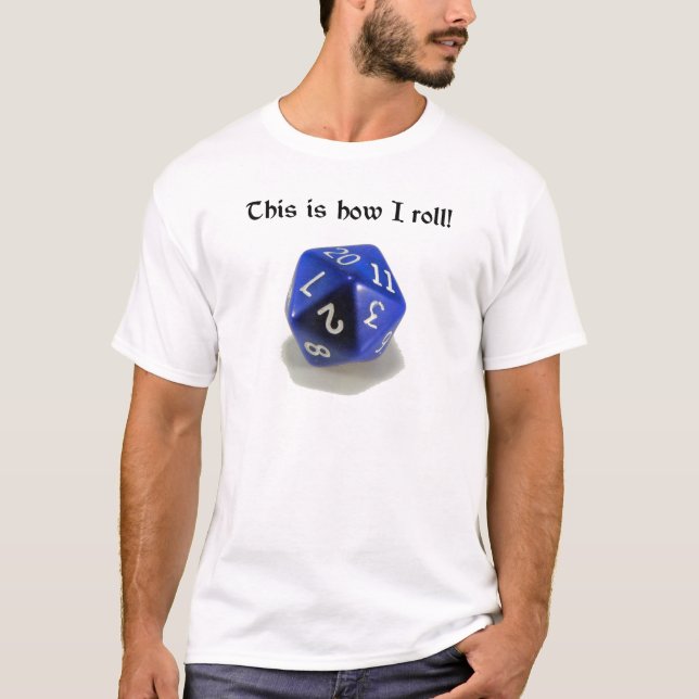 T-shirt C'est comment je roule (d20) (Devant)