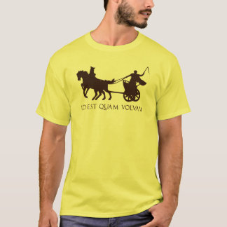 T-shirt C'est comment je roule (latin avec le char romain)