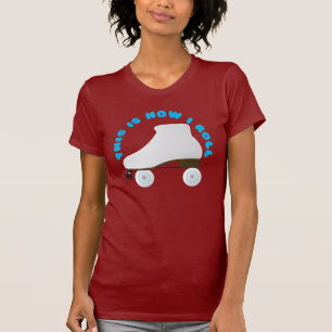 T-shirt C'est comment je roule le patineur de rouleau
