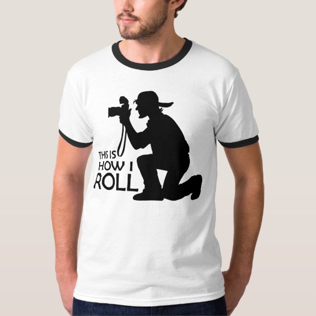 T-shirt C'est comment je roule le photographe (Devant)