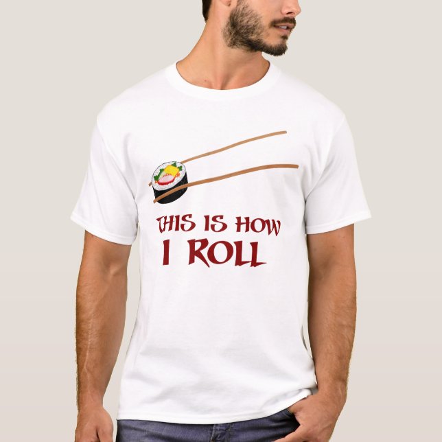 T-shirt C'est comment petit pain de sushi d'I (Devant)