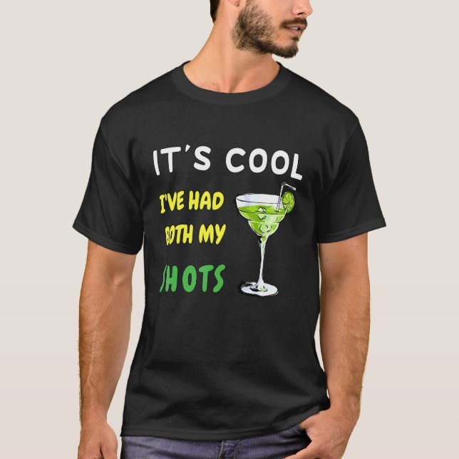 T-shirt C'est Cool J'ai eu Mes Deux Injections (Devant)