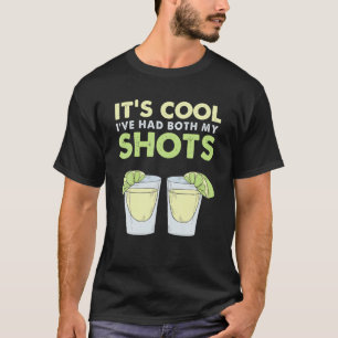 T-shirt C'est Cool que j'ai eu mes deux photos Vaccinatio