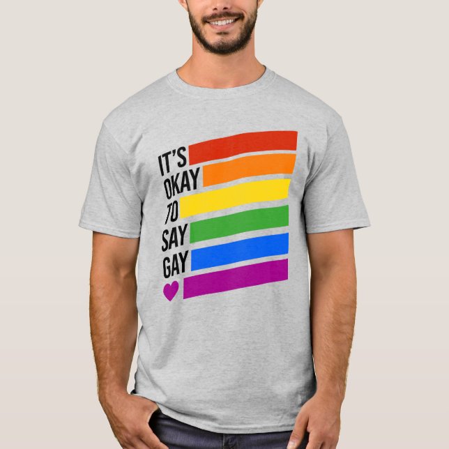 T-shirt C'est correct de dire gay (Devant)