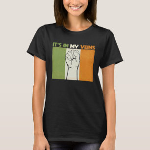 T-shirt C'est dans mes veines Drapeau Patriotic Heritage I