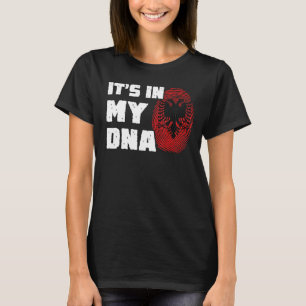 T-shirt C'est dans mon ADN Albanie Drapeau Drapeau Hommes 