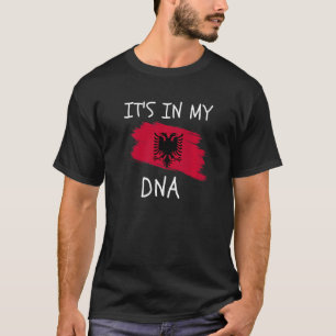 T-shirt C'est dans mon ADN Albanie Drapeau Fières racines