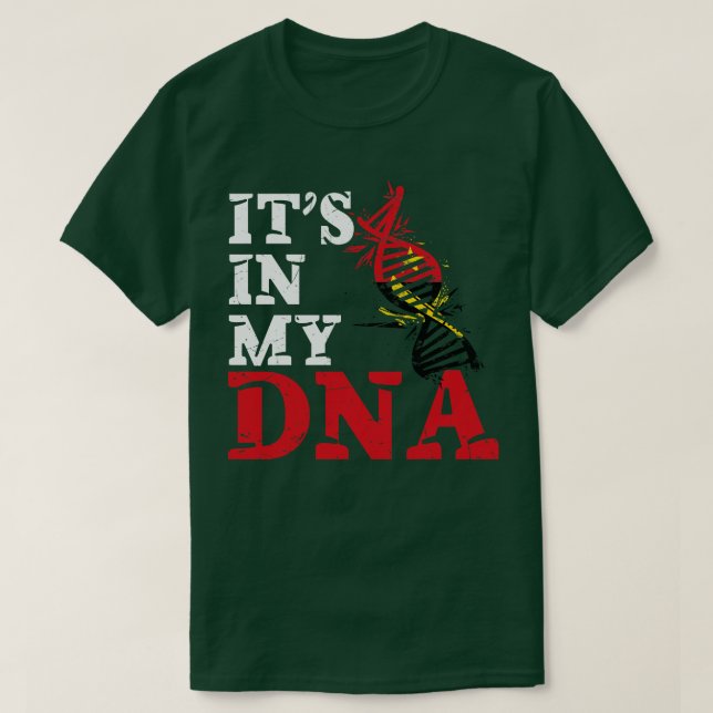 T-shirt C'est dans mon ADN Angola (Design devant)