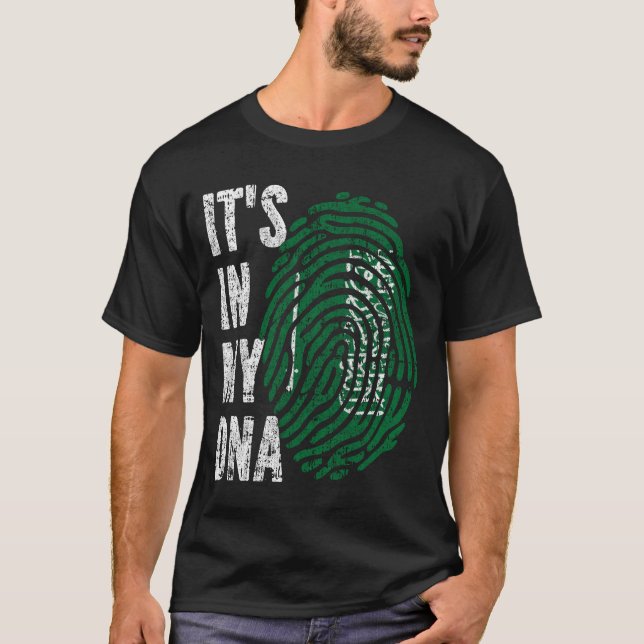 T-shirt C'EST DANS MON ADN Arabie Saoudite Drapeau Hommes  (Devant)