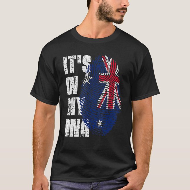 T-shirt C'est dans mon Adn Australie Drapeau Australien (Devant)