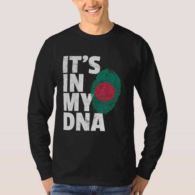 T-shirt C'Est Dans Mon Adn Bangladesh Flag Pride National  (Devant)
