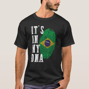 T-shirt C'est dans mon ADN Brésil Drapeau Brésilien Hommes