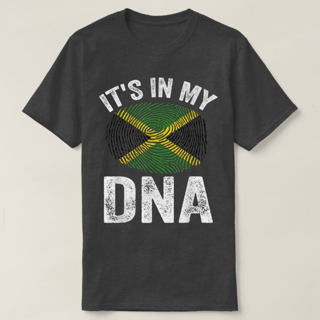 T-shirt C'est dans mon ADN cadeau jamaïcain Fière Jamaïque (Design devant)