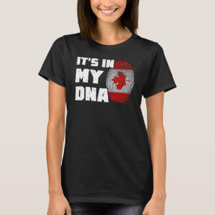 T-shirt C'est dans mon ADN Canada Drapeau Empreinte Hommes