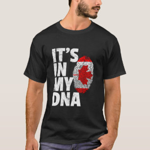 T-shirt C'Est Dans Mon Adn Canada Feuille D'Érable Maple P