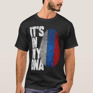 T-shirt C'est dans mon ADN Chemise russe Fière cadeau hisp