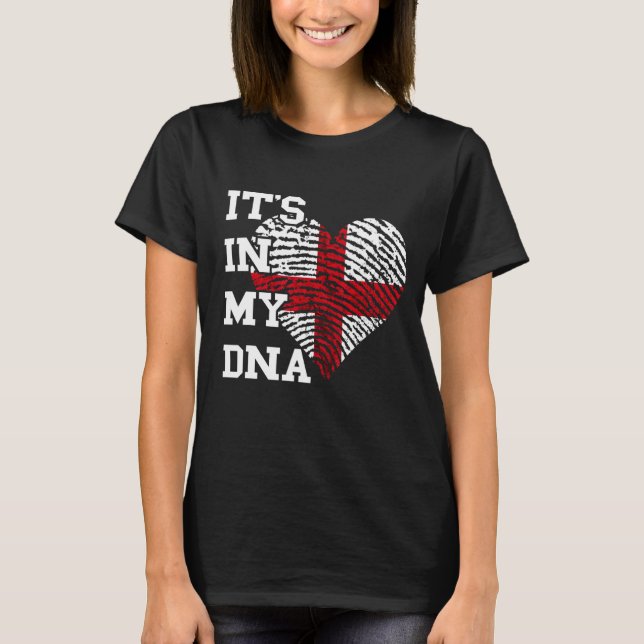 T-shirt C'est dans mon ADN Coeur Thumbmark St George's Cro (Devant)