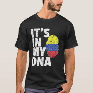 T-shirt C'Est Dans Mon Adn Colombie La Fierté Drapeau Pays