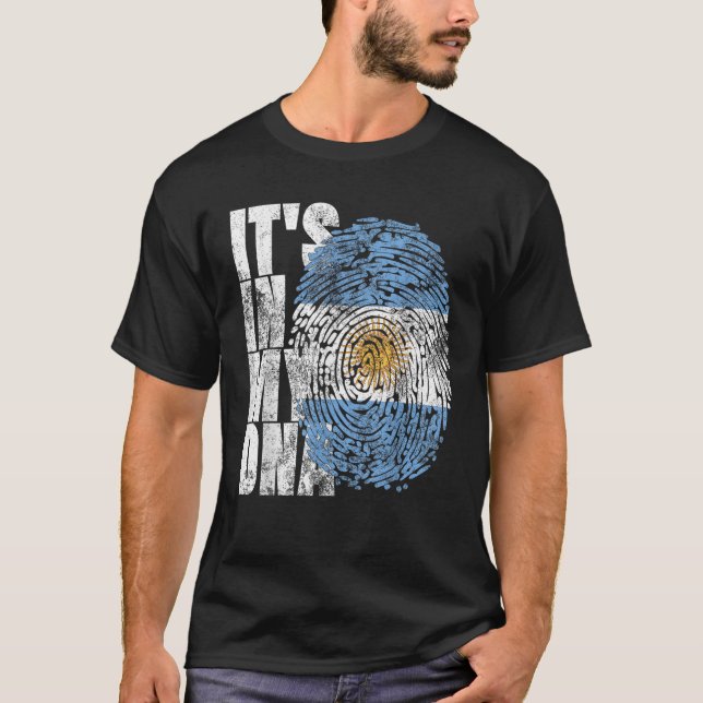 T-shirt C'est dans mon ADN Cool argentin Arge de Cadeau Hi (Devant)