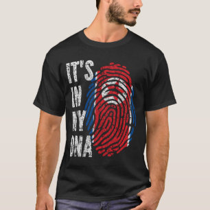 T-shirt C'EST DANS MON ADN Corée du Nord Drapeau Hommes Fe