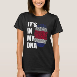 T-shirt C'est dans mon ADN Costa Rica empreintes digitales