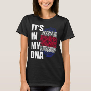 T-shirt C'est dans mon ADN Costa Rica empreintes digitales