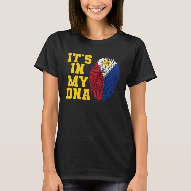 T-shirt C'est dans mon ADN Coupe du drapeau philippin Phil (Devant)