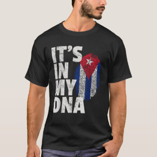 T-shirt C'EST DANS MON ADN Cuba Drapeau Cuba Pays Correspo