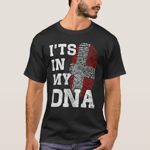 T-shirt C'est dans mon ADN Danemark empreintes digitales F