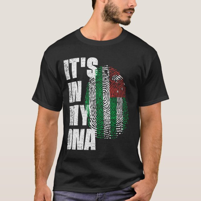 T-shirt C'EST DANS MON ADN Drapeau Abkhazie (Devant)
