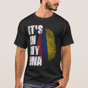 T-shirt C'EST DANS MON ADN Drapeau Colombie