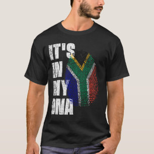 T-shirt C'EST DANS MON ADN Drapeau D'Afrique du Sud